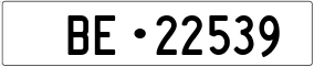 Truck License Plate